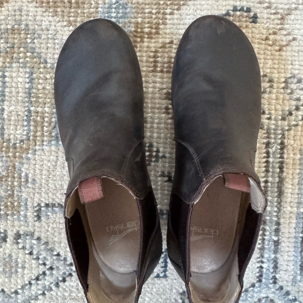 Dansko Brown Leather Clog Chelsea Boot